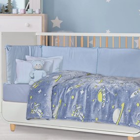 Φωσφοριζέ Κουβέρτα Fleece Κούνιας (110x150) Das Home Blanket Line 4863
