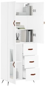 vidaXL Ντουλάπι Λευκό 69,5x34x180 εκ. από Επεξεργασμένο Ξύλο