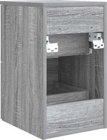 vidaXL Ντουλάπι Μπάνιου Γκρι Sonoma 30 x 41 x 50 εκ.