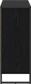 vidaXL Βοηθητικό ντουλάπι Μαύρη Οξυά 96,5 x 30 x 75 εκ