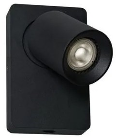 Απλίκα Φωτιστικό Τοίχου Steven 16Χ10Χ6,5 Viokef-4261001-Μαύρο 4261001
