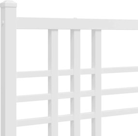 vidaXL Ανταλλακτικό κεφαλάρι Λευκό 120 εκ. Μεταλλικό