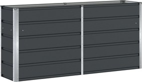 vidaXL Γλάστρα Ανθρακί 160 x 40 x 75 εκ. Ατσάλι