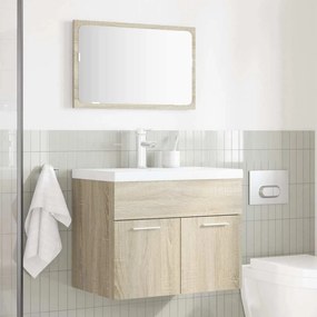 vidaXL Σετ Επίπλων Μπάνιου 2 Τεμαχίων Sonoma Δρυς Επεξεργασμένο Ξύλο