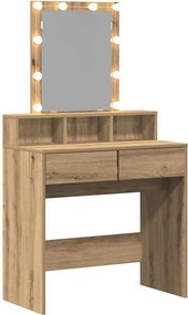 vidaXL Κομμωτήριο artisan δρυς 80 x 41 x 144.5 εκ Επεξεργασμένο ξύλο