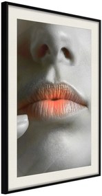 Αφίσα - Ombre Lips - 40x60 - Μαύρο - Με πασπαρτού