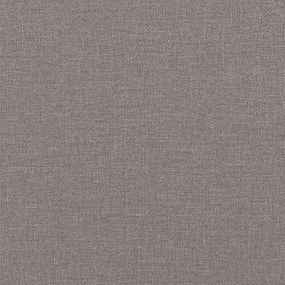 Οθωμανικό κρεβάτι με στρώμα Taupe 120x190 cm Ύφασμα - Μπεζ-Γκρι