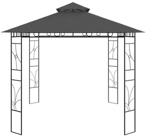 vidaXL Κιόσκι Ανθρακί 4 x 3 x 2,7 μ. 160 γρ./μ²