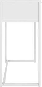 vidaXL Τραπέζι Κονσόλα Λευκό 75 x 35 x 75 εκ. από Ατσάλι