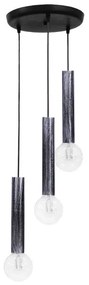 Κρεμαστό Φωτιστικό Οροφής 3xE27 S-42 Heronia Lighting-34-0199-Ασημί 34-0199