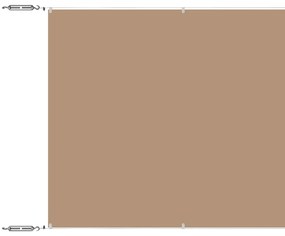 vidaXL Τέντα Κάθετη Taupe 180 x 1000 εκ. από Ύφασμα Oxford