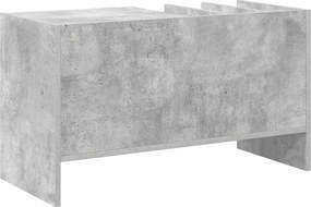 vidaXL Ντουλάπι δίσκων βινυλίου Σκυρόδεμα Γκρι 78,5 x 35 x 45 εκ