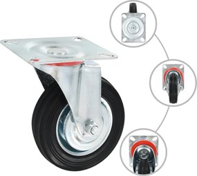 vidaXL Ρόδες Περιστρεφόμενες 12 τεμ. 100 χιλ.