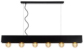 Φωτιστικό Κρεμαστό Lucide 30474-06-30 SURTUS Μαύρο Ματ (Black Mat)