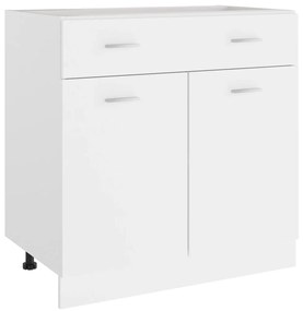 vidaXL Ντουλάπι με Συρτάρια "Lyon" Λευκό 80x46x81,5 εκ. από Τεχνητό Ξύλο