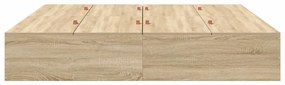 vidaXL Σκελετός Κρεβατιού Sonoma Δρυς 200 x 180 x 31.5 εκ.