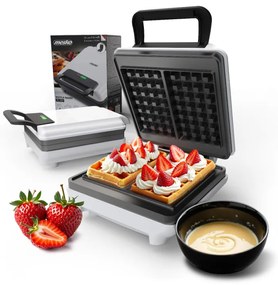 Mesko MS 3091, 1800W, Αντικολλητική επίστρωση, 2 πιάτα, Αντιολισθητικά πόδια, Λευκό