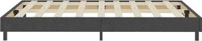 vidaXL Πλαίσιο Κρεβατιού Boxspring Γκρι 180 x 200 εκ. Υφασμάτινο