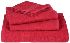 vidaXL Πετσέτες Σάουνας FROGN 4 τεμ. Κόκκινες 80x200 εκ. 360 γρ./μ²