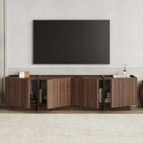 Έπιπλο Τηλεόρασης Milano Καρυδί FLOMEGE 180x35x46