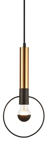 Φωτιστικό Οροφής Μονόφωτο Aca Miracolo HL39971P18BB Black/Gold