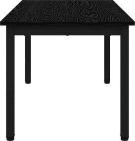 vidaXL Τραπεζάκι σαλονιού Μαύρη Οξυά 100 x 50 x 45 cm