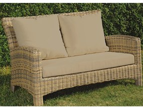 Καναπές 2 Θέσεων 176291 Beige 127X84X84 cm Διθέσιος