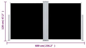 ΣΚΙΑΣΤΡΟ ΠΛΑΪΝΟ ΣΥΡΟΜΕΝΟ ΜΑΥΡΟ 120 X 600 ΕΚ. 48448