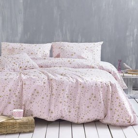 Σεντόνια Σετ 3Τμχ. Diva Estella Pink Ρυθμός  Semi-double 160x260cm 100% Βαμβάκι