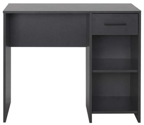Γραφείο εργασίας Concept Megapap από μελαμίνη σε χρώμα ανθρακί 90x52x75εκ.