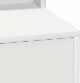vidaXL Τραπέζι περιποίησης Λευκό 50 x 41 x 135 εκ Επεξεργασμένο ξύλο