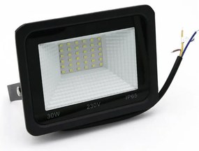 Adeleq Προβολέας LED-SMD 30W 230V 3000K IP65 Μαύρος 3-3830100