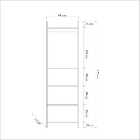 Μονοφυλλη Ντουλαπα Πευκο Atlantic DYNAMIC 52x64x225