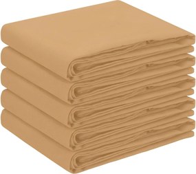 vidaXL Ύφασμα Τραπέζης 5 τμχ. Μπεζ 160 x 220 cm Πολυεστέρας Ωοειδής