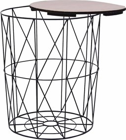 vidaXL Τραπεζάκια Σαλονιού 3 τεμ. Μαύρα