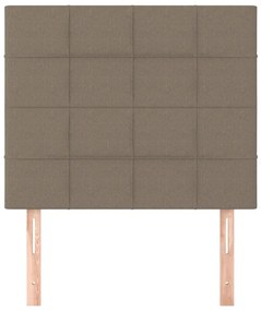 vidaXL Κεφαλάρια Κρεβατιού 2 τεμ. Taupe 100x5x78/88 εκ. Υφασμάτινο