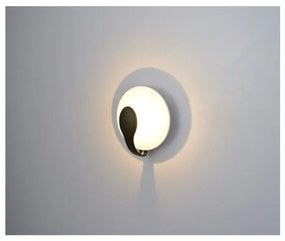 Απλίκα Φωτιστικό Τοίχου LED 6W 3000K Αλουμίνιο Luma Lighting 123-01451-17-black Μαύρο