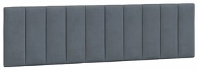 vidaXL Κρεβάτι με Στρώμα Σκούρο Γκρι 180x200 εκ. Βελούδινο