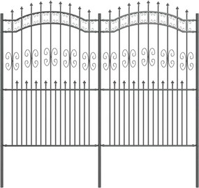 vidaXL Φράχτης Κήπου Kampen Γκρι 240 x 228 εκ