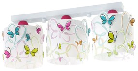 Παιδικό Φωτιστικό Οροφής Τρίφωτο Ango Butterfly 62143