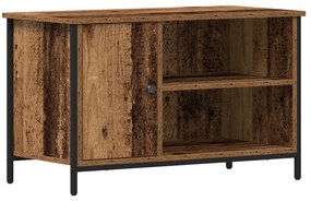 vidaXL Ντουλάπα Τηλεόρασης Παλιού Ξύλου 80x40x50 εκ. Συνθετικό Ξύλο και Χάλυβα