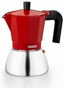 Ιταλικη καφετιερα BRA INOX RED 9T Κόκκινο 470 ml