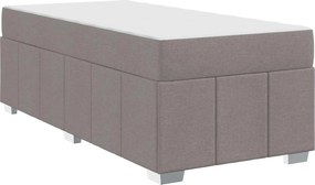 vidaXL Σκελετός Κρεβατιού Taupe 100 x 200 cm ύφασμα