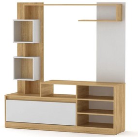 Entertainment unit Aiden sonoma-white 150x38.5x160cm 150x38.5x160 εκ.