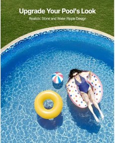 VEVOR Round Pool Liner 21ft Overlap Style Pool Liner 54in Wall Height