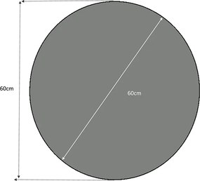 Καθρέπτης τοίχου Losta Megapap χρώμα λευκό 60x60x2,2εκ.