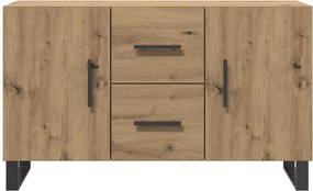 vidaXL Σκευοθήκη Δρυς τεχνίτης 100x36x60 cm Κατασκευασμένο ξύλο