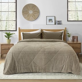 LINO ΚΟΥΒΕΡΤΟΠΑΠΛΩΜΑ STACY TAUPE 160X220
