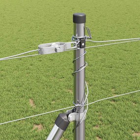 vidaXL Συρματόπλεγμα με Σκυρόδεμα 50 x 1,2 m Ασημί Δίχτυ