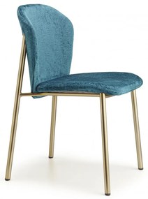 16996 Finn art.2893 μεταλλική καρέκλα Σε πολλούς χρωματισμούς 48x53x78(46)cm Μέταλλο - Ύφασμα